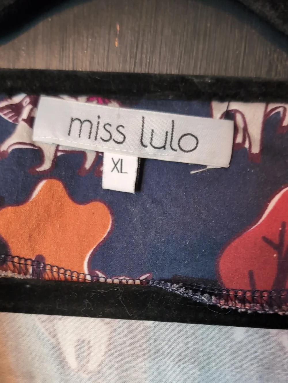 Miss Lulo, Raccoon Print Dress In XL